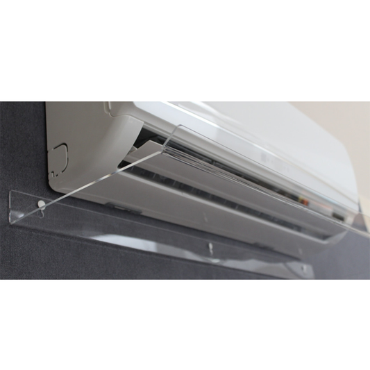 Deflettore aria trasparente per climatizzatore split 110x31x5 (cm)