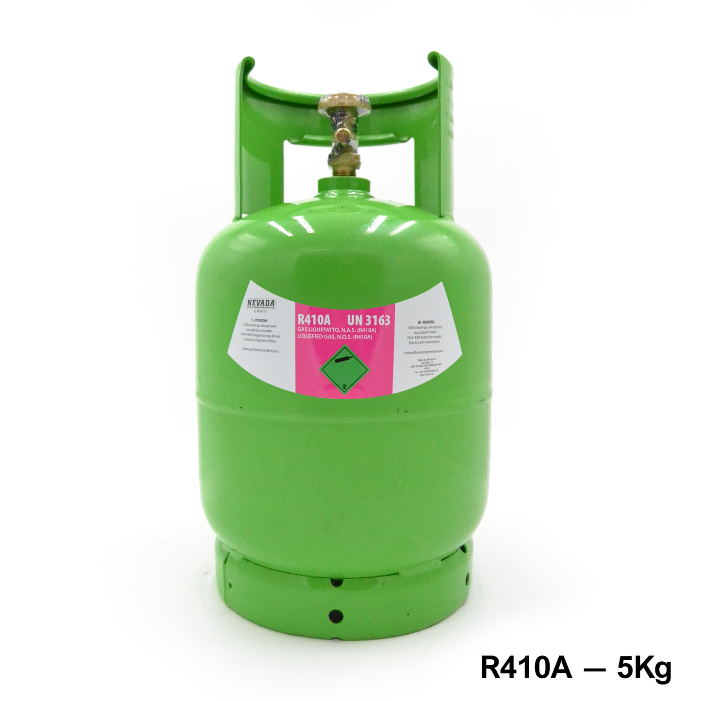 Bombola gas R410A - 5 Kg netti - refrigerante climatizzazione