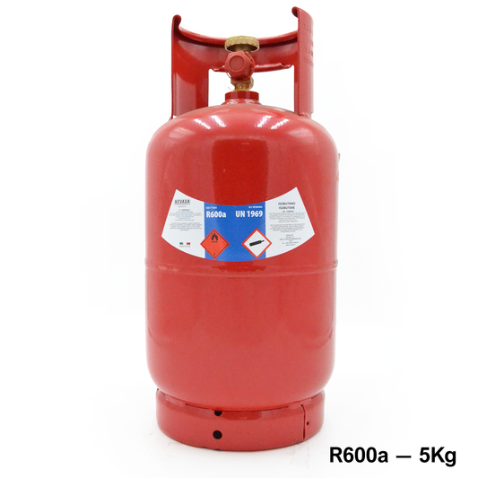 Bombola gas refrigerante R600a ricaricabile da 5 Kg