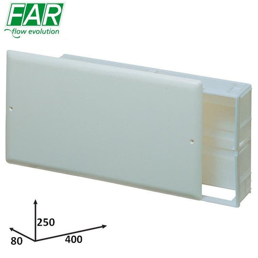 7425 - Cassetta di ispezione per collettore in plastica 'TUTTO' 400x250x80 mm - FAR