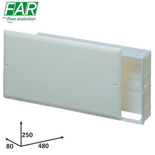 7450 - Cassetta di ispezione per collettore in plastica 'TUTTO' 480x250x80 mm - FAR