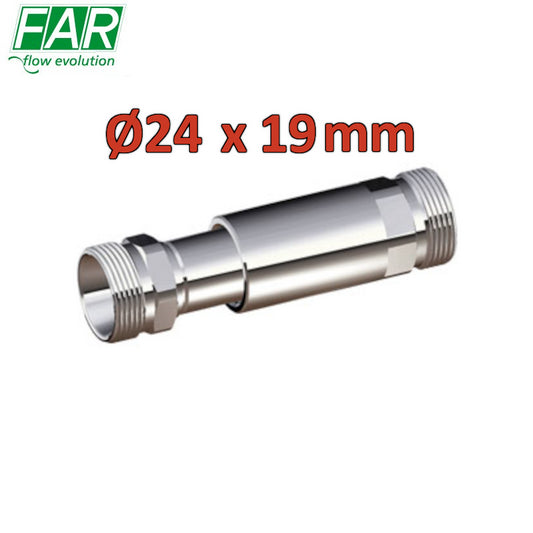 8880 - SIMPLYFAR - Raccordo telescopico allungabile giunto di riparazione filetto Ø 24x19 mm - FAR