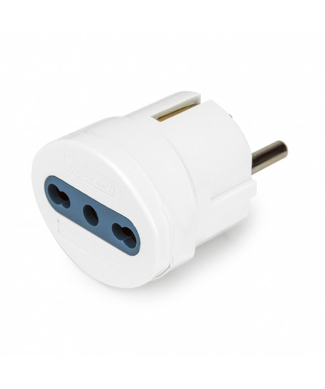 VULTECH ADATTATORE SCUKO TO BIPASSO 10/16A