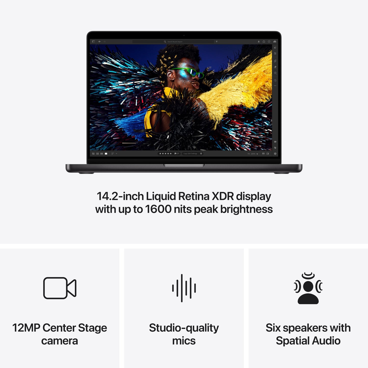 14-inch MacBook Pro with M4 Pro or Max - Nano-texture Display - Space Black