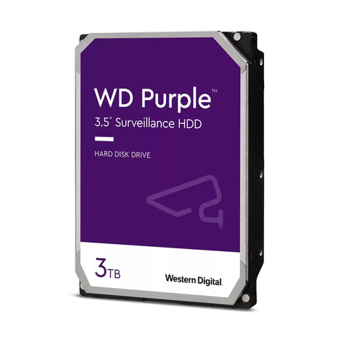 WESTERN DIGITAL HDD INTERNO PURPLE PRO 3TB 3,5 SATA 6GB/S 5400RPM BUFFER 256MB ** RICONDIZIONATO **