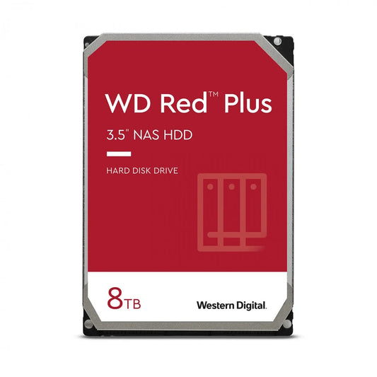 WESTERN DIGITAL HDD RED PLUS 8TB 3,5 7200RPM SATA 6GB/S 128MB CACHE  ** RICONDIZIONATO**