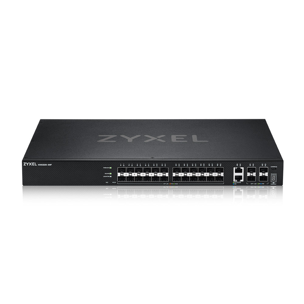 ZYXEL SWITCH MANAGED LAYER 3 LITE, 24X SFP GB, 2X 10G, 4 SFP+, RACK, NFLEX