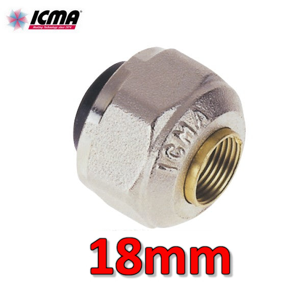 Adattatore raccordo SICURBLOC 24x1,5 mm valvola ICMA per tubo rame Ø 18 mm