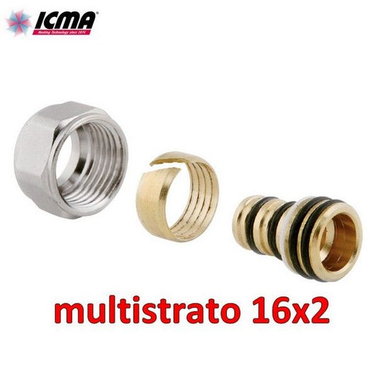ICMA valve fitting adapter for multilayer pipe Ø 16x2 mm