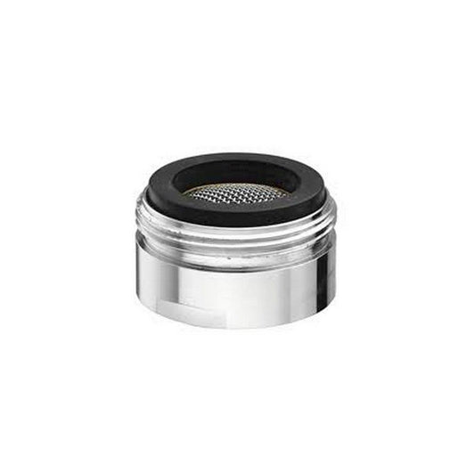 Chrome-plated anti-limescale aerator with male thread M24 x 1