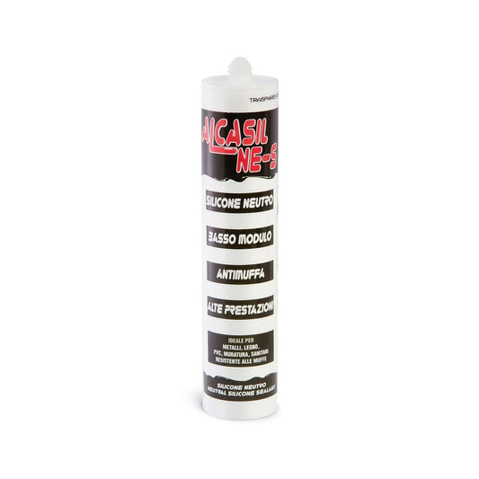 ALCASIL NE-S - Silicone trasparente neutro alcolico monocomponente a basso modulo