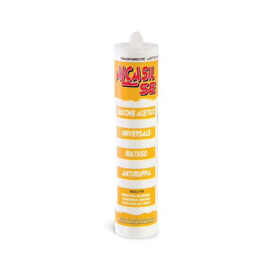 ALCASIL SE - Silicone trasparente acetico universale sigillante a polimerizzazione acetica