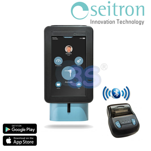 Analizzatore di combustione Novo 2ST touch screen con stampante esterna Bluetooth - Seitron