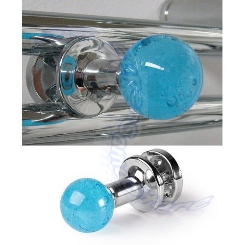 Appendino per scaldasalviette in vetro - ghiaccio azzurro