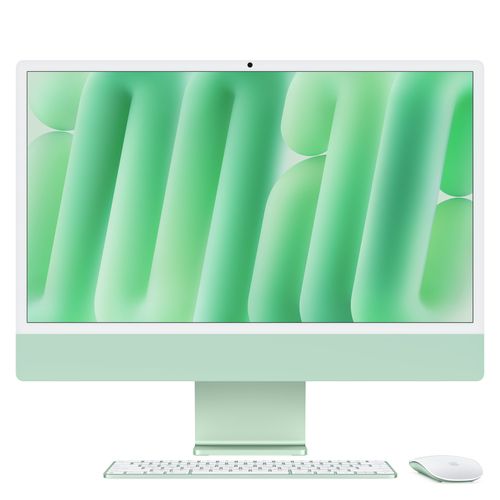 iMac 24" with Retina 4.5K display: Apple M4 chip with 8-core CPU and 8-core GPU, 16GB, 256GB SSD - Magic Keyboard - Green