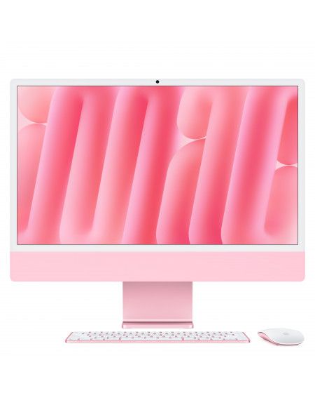 iMac 24" with Retina 4.5K display: Apple M4 chip with 8-core CPU and 8-core GPU, 16GB, 256GB SSD - Magic Keyboard - Pink