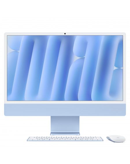 iMac 24" with Retina 4.5K display: Apple M4 chip with 8-core CPU and 8-core GPU, 16GB, 256GB SSD - Magic Keyboard - Blue