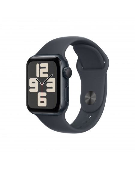 Apple Watch SE GPS 40mm Midnight Aluminum Case with Midnight Sport Band - S/M