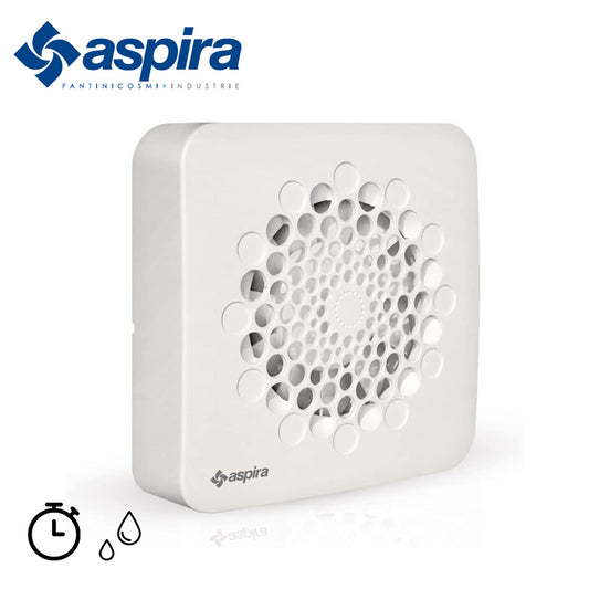 Aspiratore elicoidale ASPIRANTE Fantini Cosmi con umidostato e timer - per foro Ø 80 100 120 (mm)