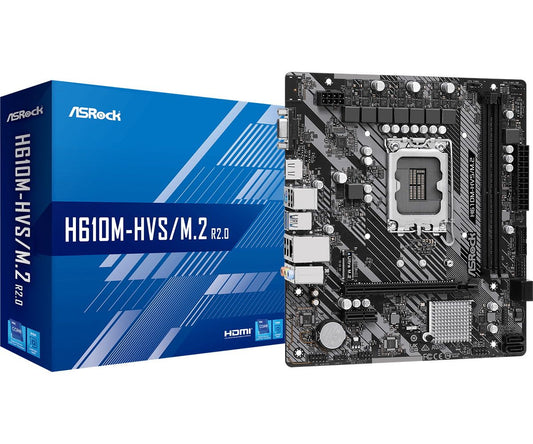 ASROCK MB H610, H610M-HVS/M.2 R2.0, LGA1700, mATX