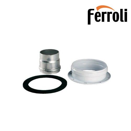 Attacco flangiato per tubo coassiale verticale Ø 100/60 mm per scalda acqua SKY Ferroli