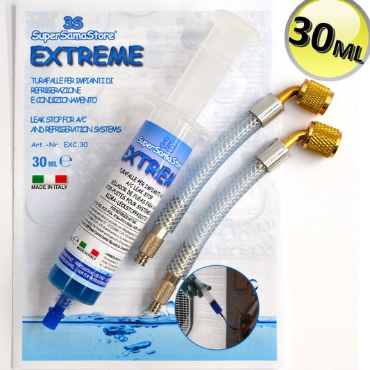 Self-Sealing Leak Stopper Extreme - 30ML Syringe Cartridge + Metal Tube Adapters