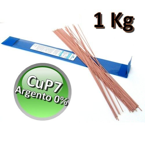 Bacchette per saldatura brasatura - lega RAME FOSFORO 1 Kg