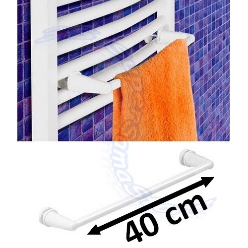 Barra portasalviette bianca cm 40 per scaldasalviette