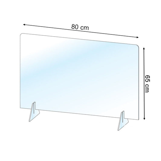 Barriera protettiva anticontagio 80x65 cm per superfici piane