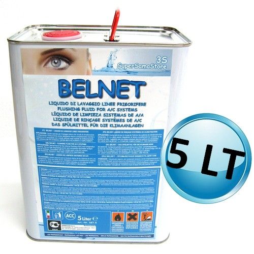 BELNET 5 LT - detergente sgrassante per interno tubazioni rame circuiti frigoriferi