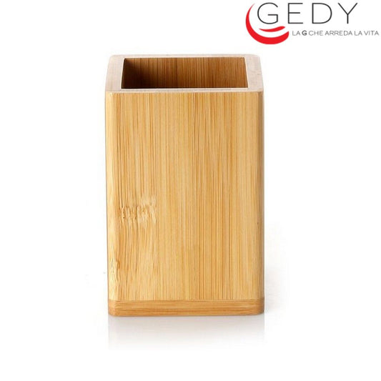 Bicchiere portaspazzolini BAMBU' in legno