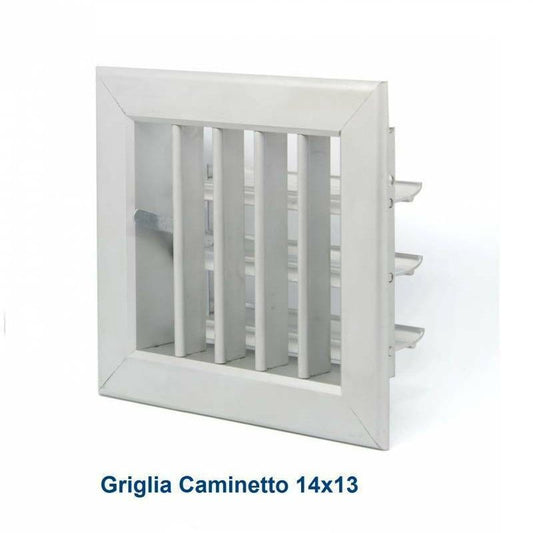 14x13cm Aluminum Air Vent - Adjustable Fireplace Grill with Shutter