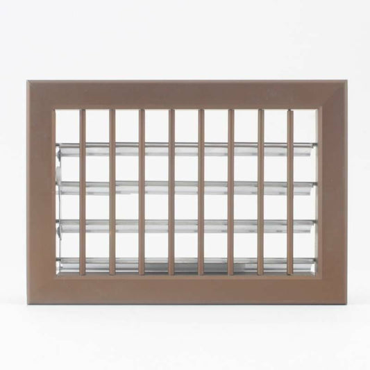 22x15cm BRONZE Air Vent - Adjustable Fireplace Grill with Shutter