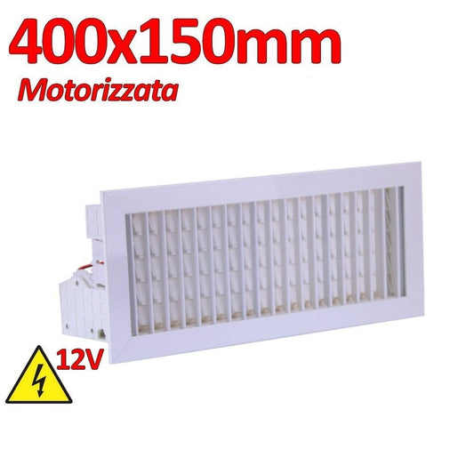 Motorized 400x150 White Double Row Outlet Grille Nozzle