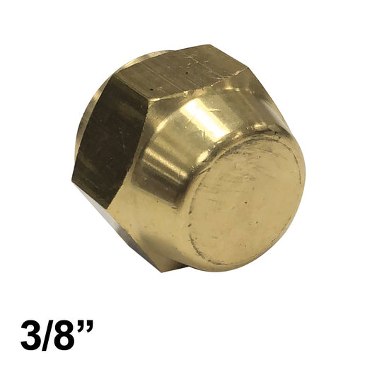 3/8'' blind spigot union with female cap