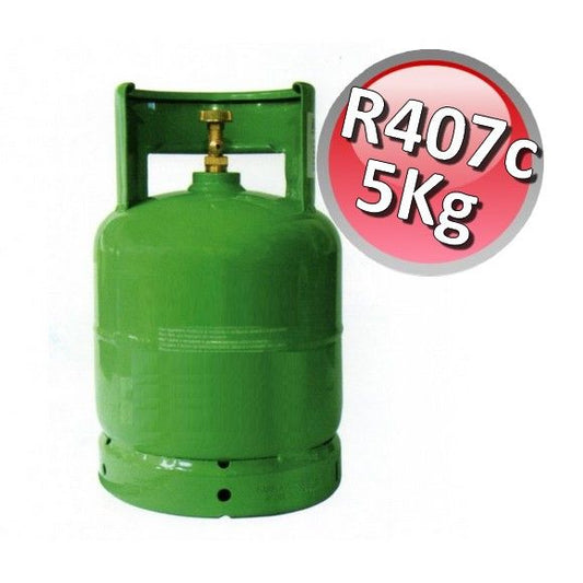 R407C gas cylinder - 5 kg net - air conditioning refrigerant