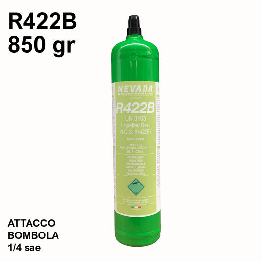 850g R422B gas cylinder (R22 replacement)