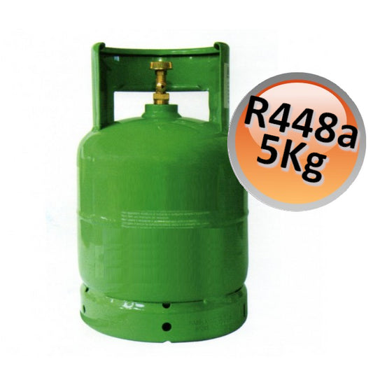 R448A gas cylinder - 5 kg net - low GWP R404a gas replacement for refrigeration