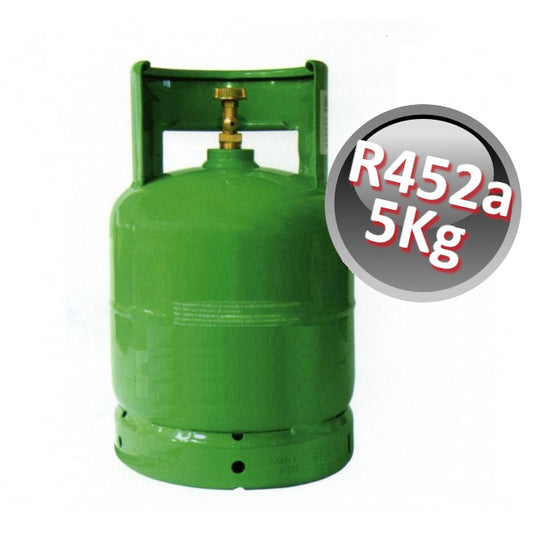 R452A gas cylinder - 5 kg net, low GWP, as a replacement for R404A and R507