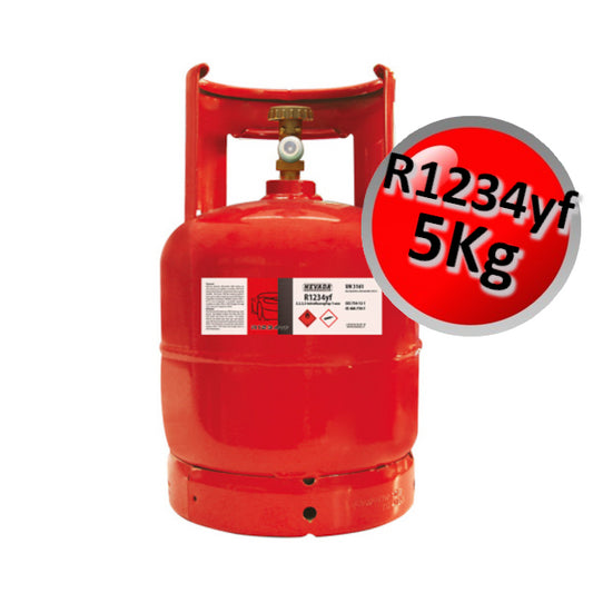 R1234YF REFRIGERANT GAS CYLINDER - 5 kg. LOW GWP FOR CARS