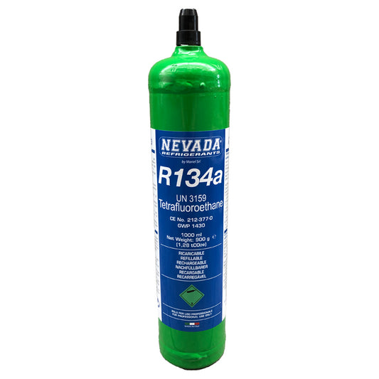 900 g R134a refrigerant gas cylinder