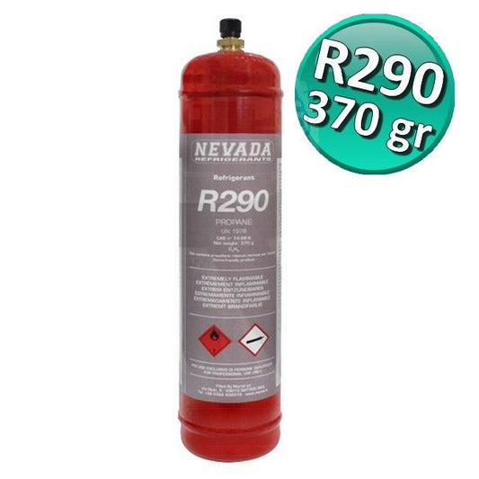 REFRIGERANT GAS BOTTLE R290 PROPANE - 370 GR.