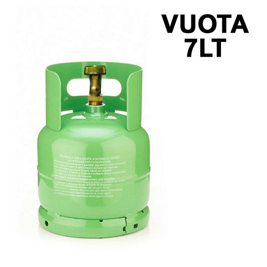 Bombola neutra vuota per stoccaggio gas refrigerante - capacità 7 Lt