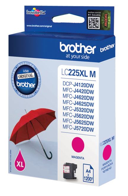Brother LC-225XLM Ink Cartridge 1 pc Original Magenta