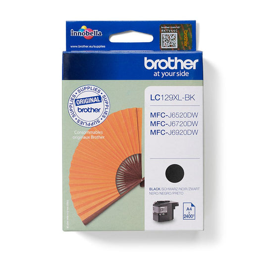 Brother LC129XLBK Ink Cartridge 1pc Original High Yield (XL) Black