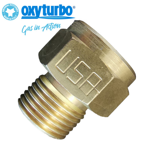 Cafopgrill CO2 Adapter, W21.8 to CGA320 CO2 Cylinder Adapter Converter for Aquarium (Female W21.8 to CGA320 Male)