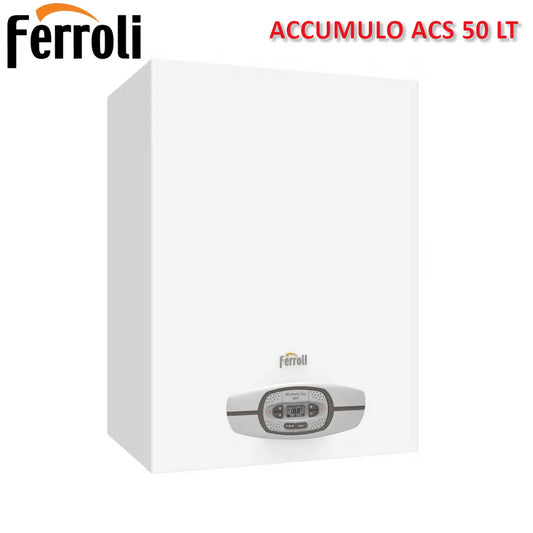 Caldaia murale a condensazione con accumulo integrato da 50 lt BLUEHELIX TOP RRT K 50 34C per riscaldamento e produzione istanta