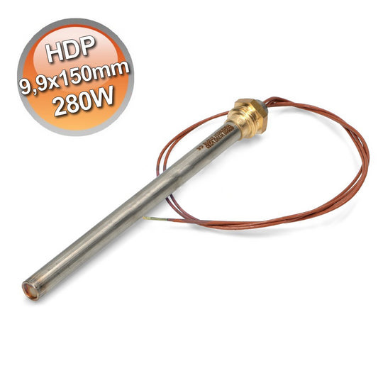 Pellet stove ignition plug, 9.9x150mm, 280W resistance