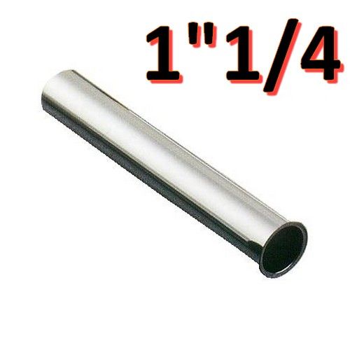 Canotto con cartella flangia per sifoni in ottone cromato Ø 32 mm