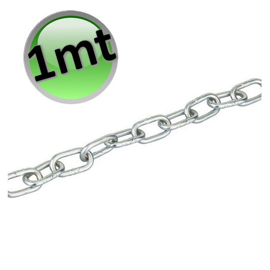 24 x 9.8 x 2.4 mm chain with Genoese-type link for non-rigid suspensions - length 1 m
